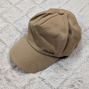 Filson Hat Mens OS Beige Tan Rugged Cotton Twill Forester Cap Classic Outdoor